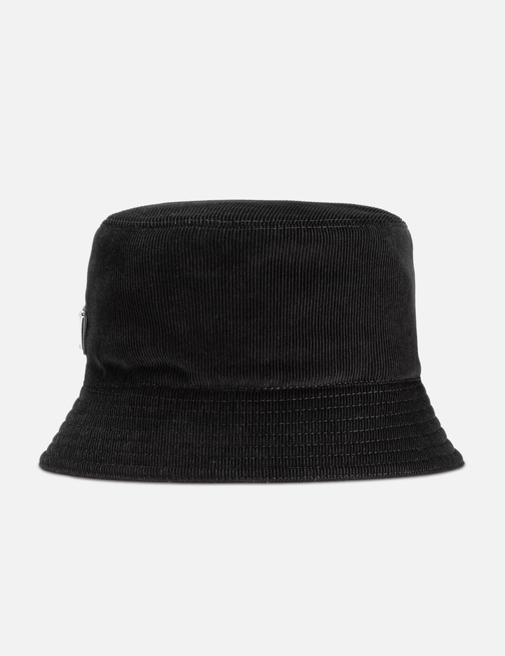 Shop Prada Corduroy Bucket Hat In Black