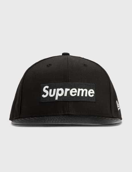 Supreme SUPREME X NEW ERA BOX LOGO LEATHER CAP
