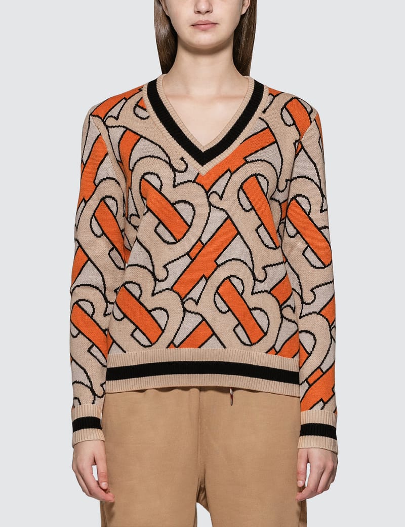 burberry intarsia sweater