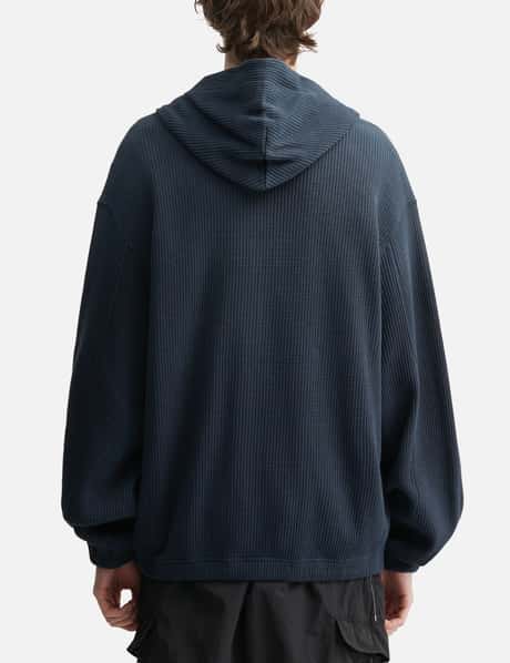 Bee Sun Faded Organic Waffle Zip Up Hoodie view 12