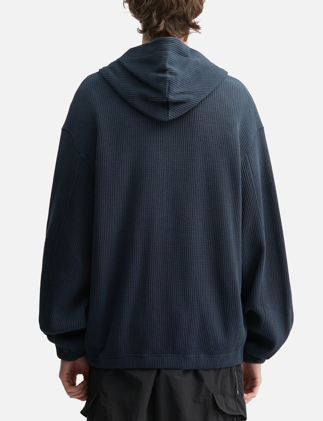 Bee Sun Faded Organic Waffle Zip Up Hoodie view 13