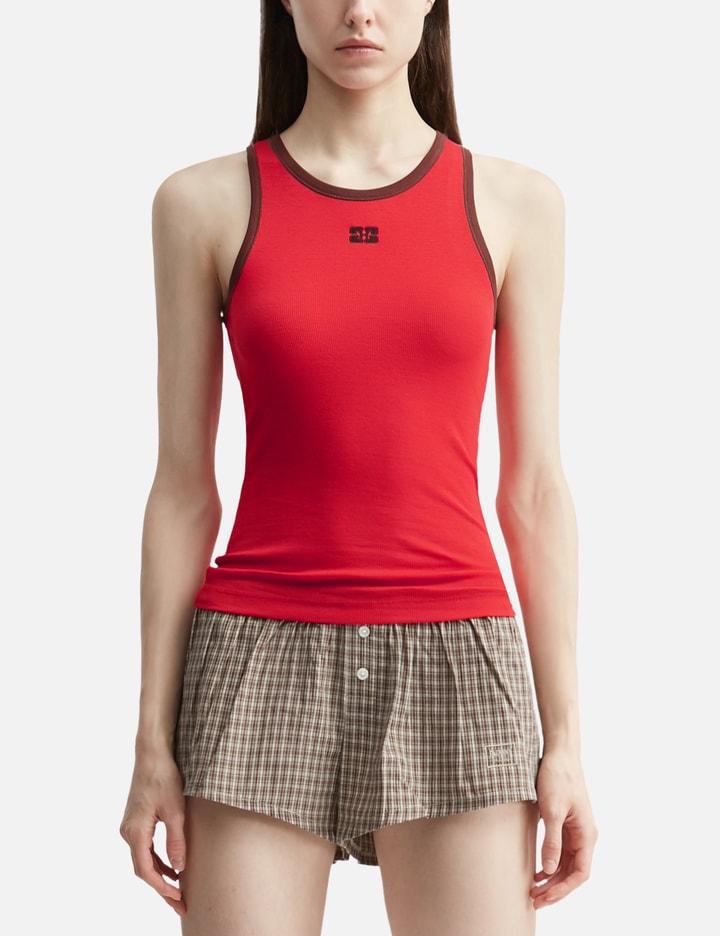 Ganni Tank Top In Red