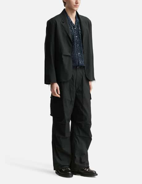 Short Sleeves Western Shirt - Rayon Leopard Jacquard view 14