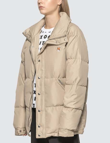 Maison Kitsuné - Fox Head Patch Down Jacket | HBX - Globally 