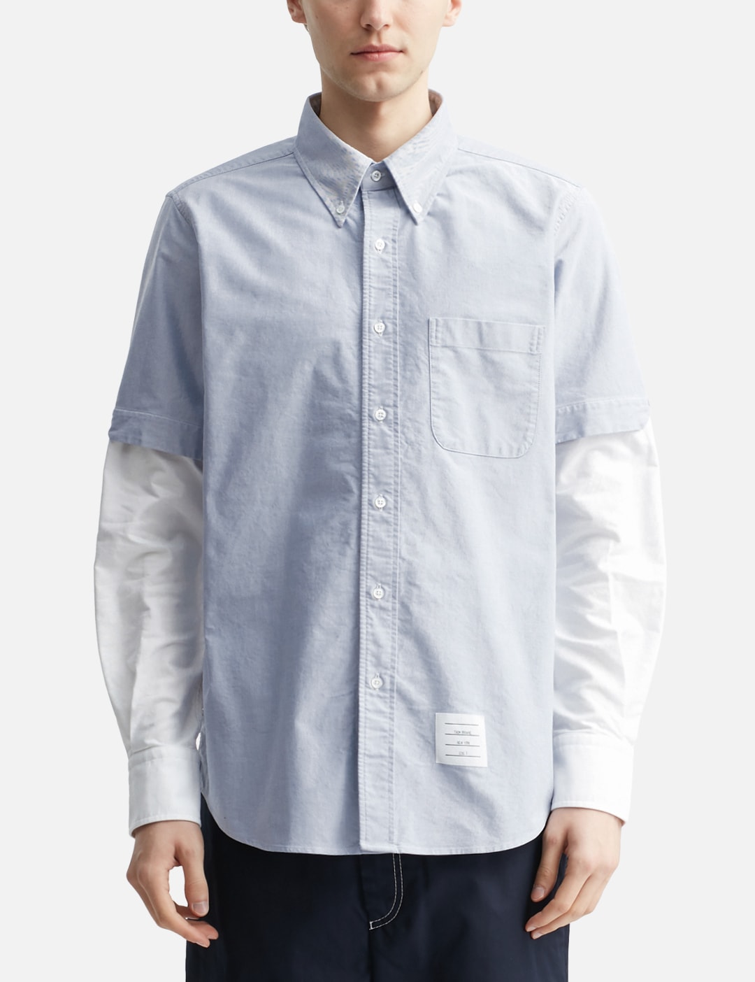 Oxford Stacked Sleeve Shirt view 11