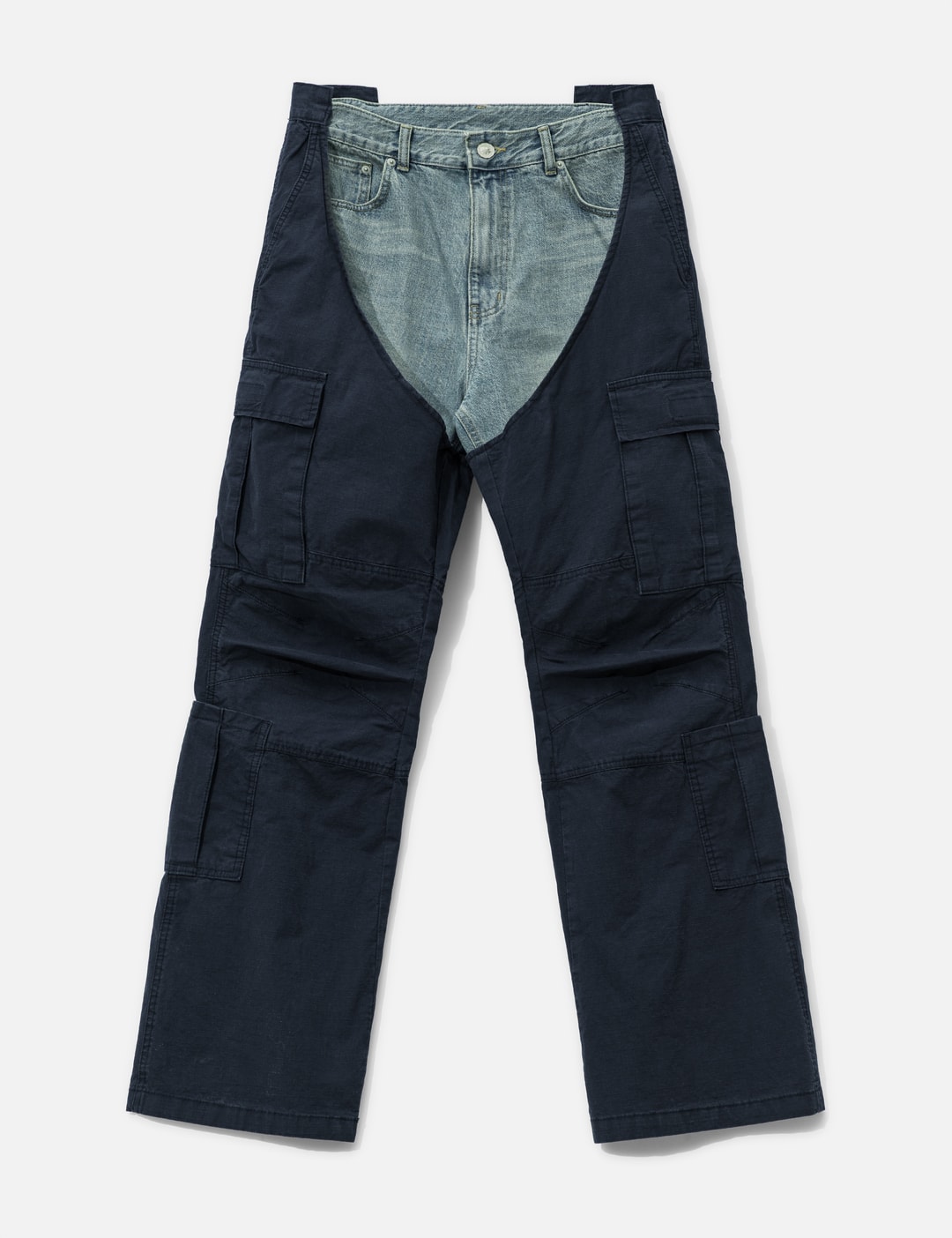 Biker Cargo Denim Pants view 7