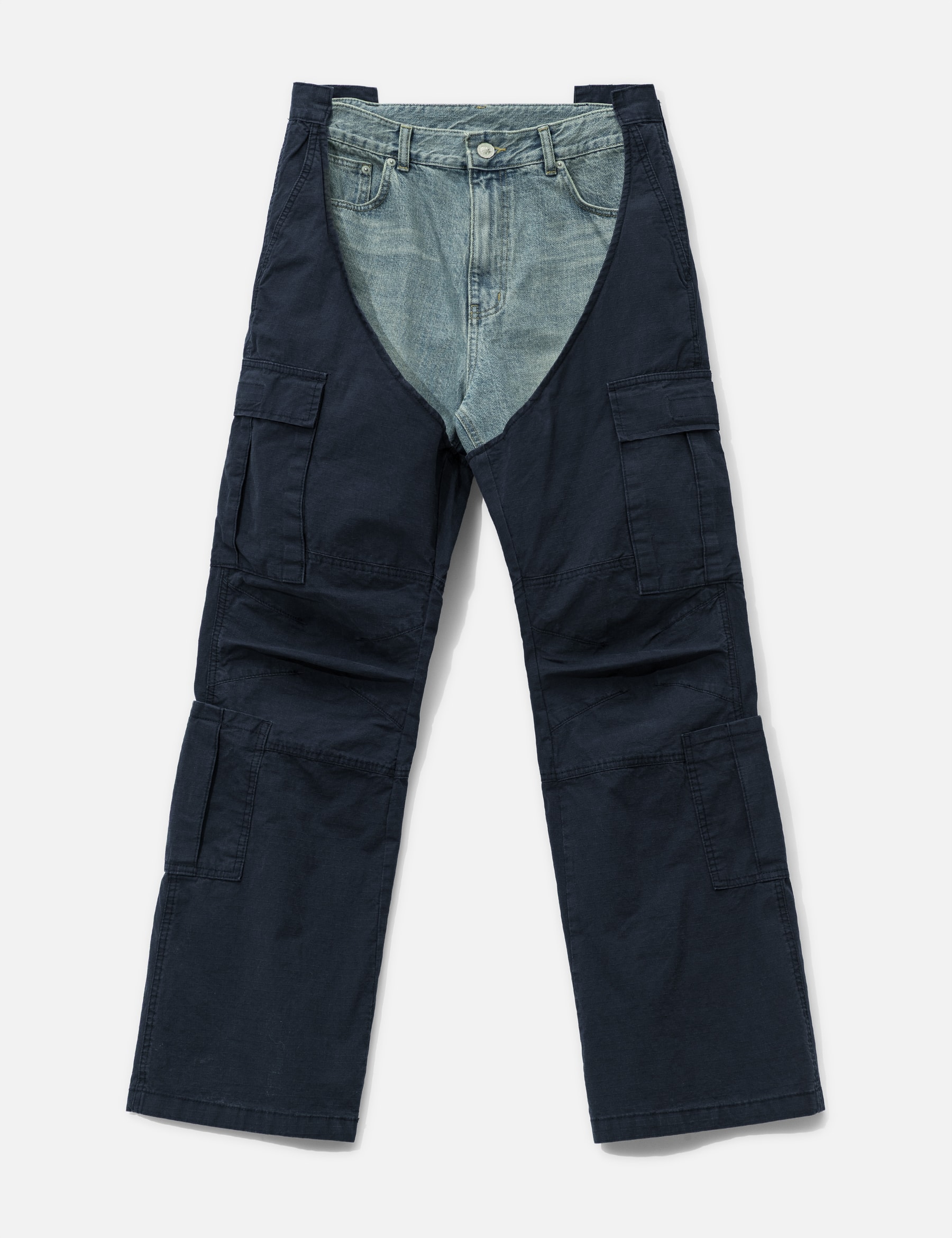 Biker Cargo Denim Pants view 16