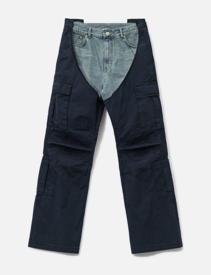 Protocol-Index Biker Cargo Denim Pants