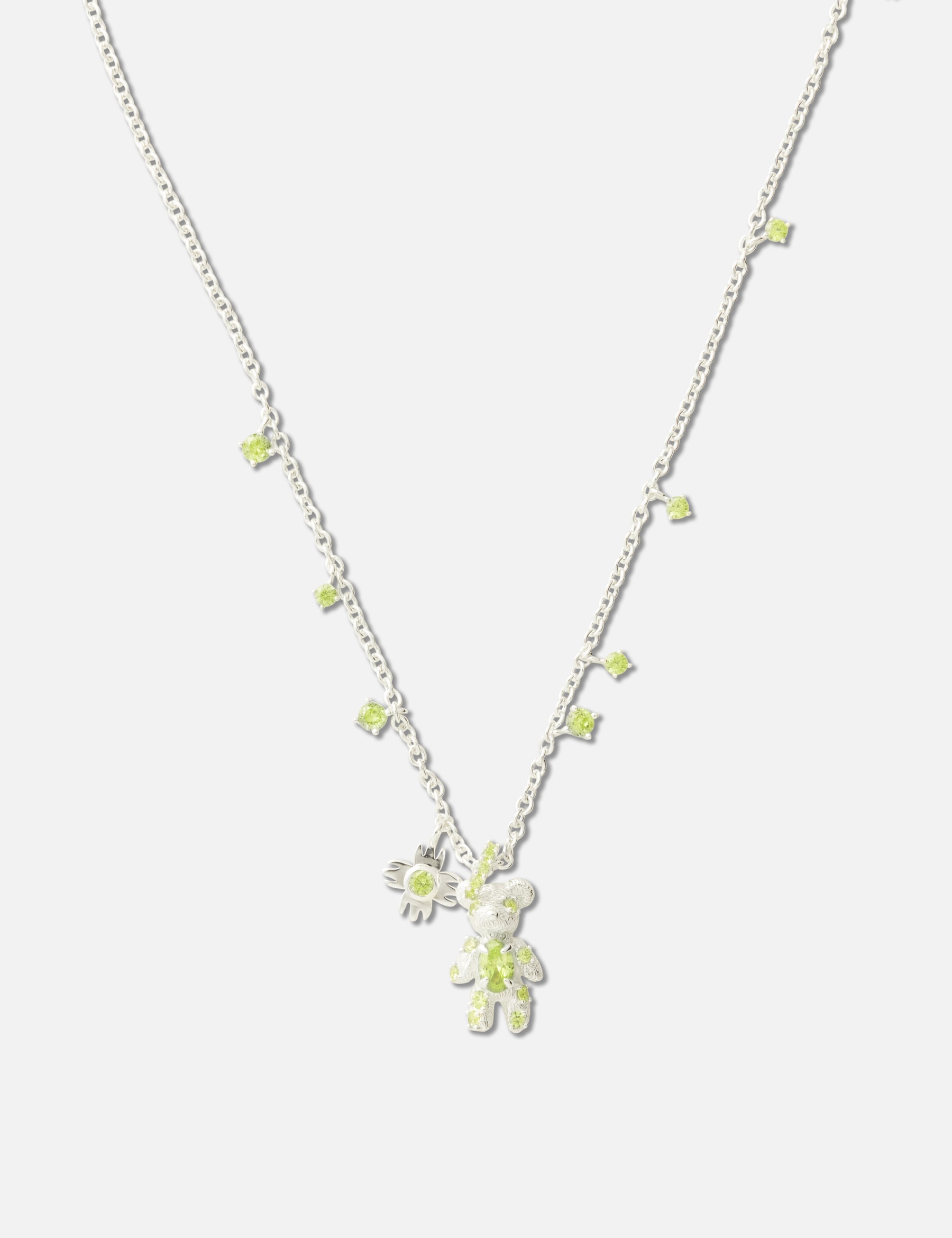Bear Flower Zircon Necklace view 13