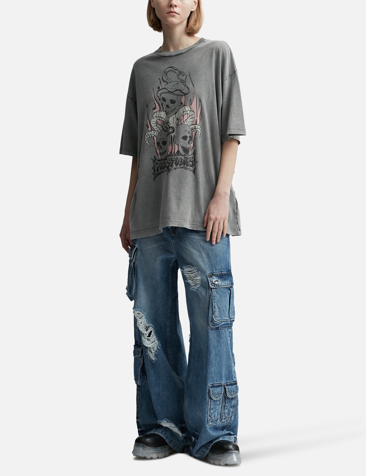 Shop Acne Studios Print T-shirt - Relaxed Fit In Black