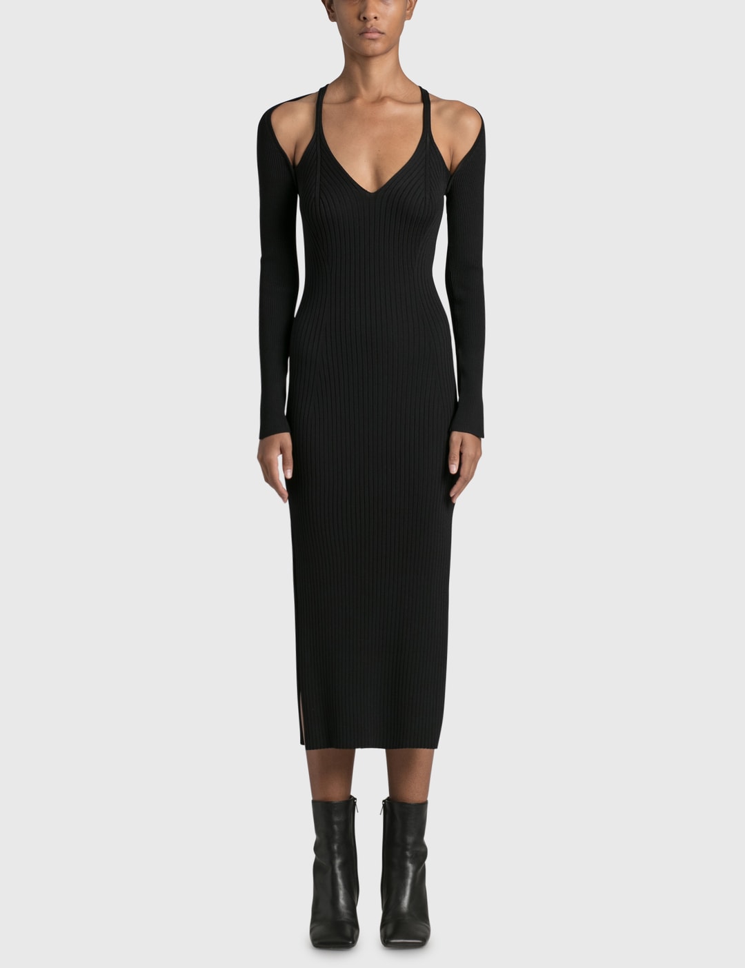 Jonathan Simkhai - Esperanza Compact Cut Out Shawl Dress | HBX Jonathan Simkhai - Esperanza Compact Cut Out Shawl Dress | HBX