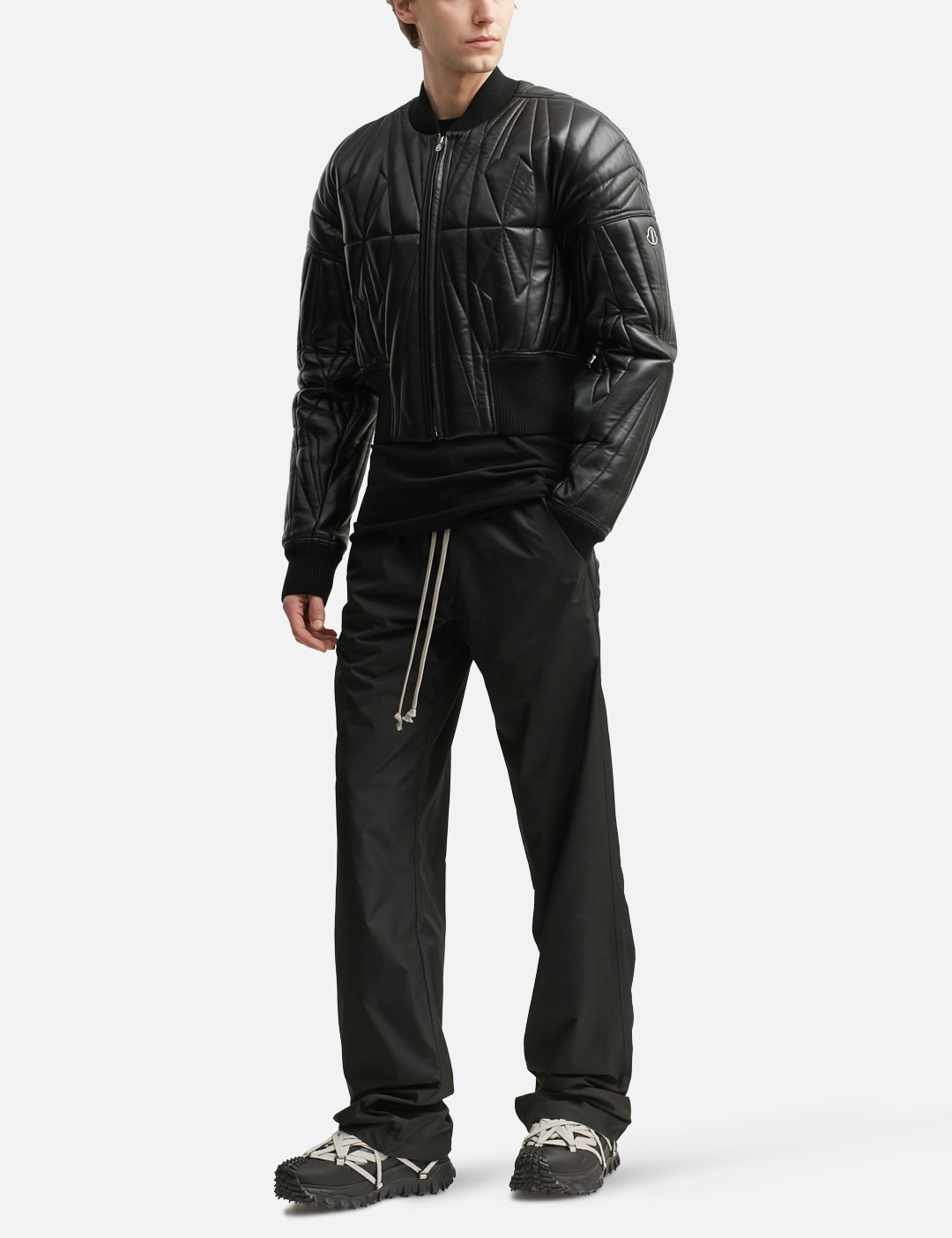 Moncler + Rick Owens Straight Leg Taffeta Trousers view 20