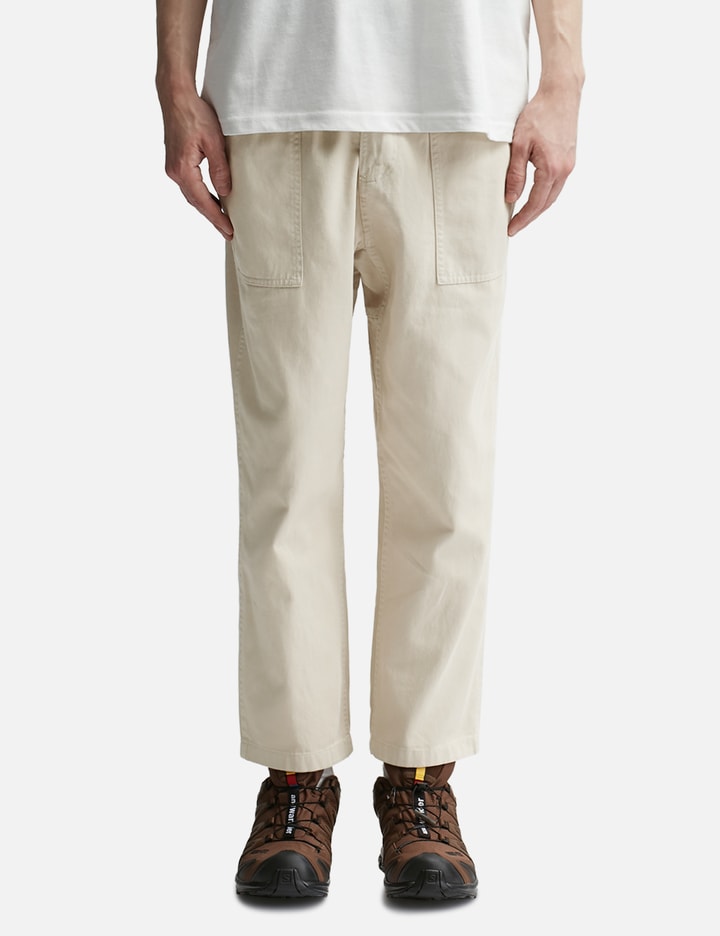Shop Gramicci Loose Tapered Pants In Beige