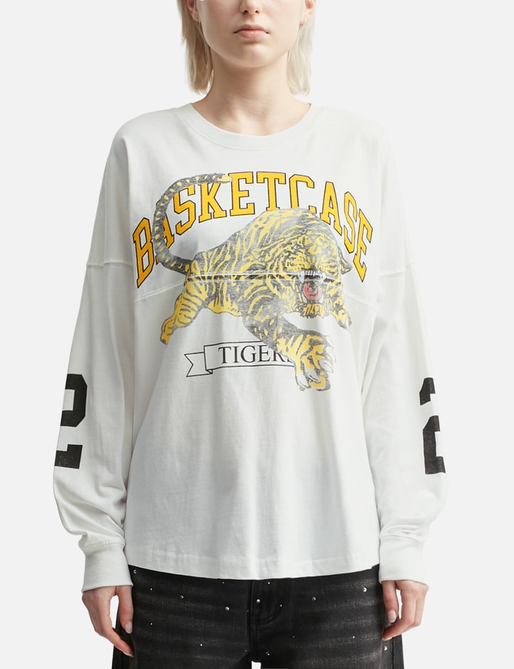 Shop Basketcase Tiger Football Longsleeve T-shirt