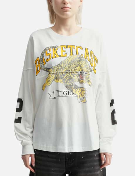 BASKETCASE Tiger Football Longsleeve T-shirt