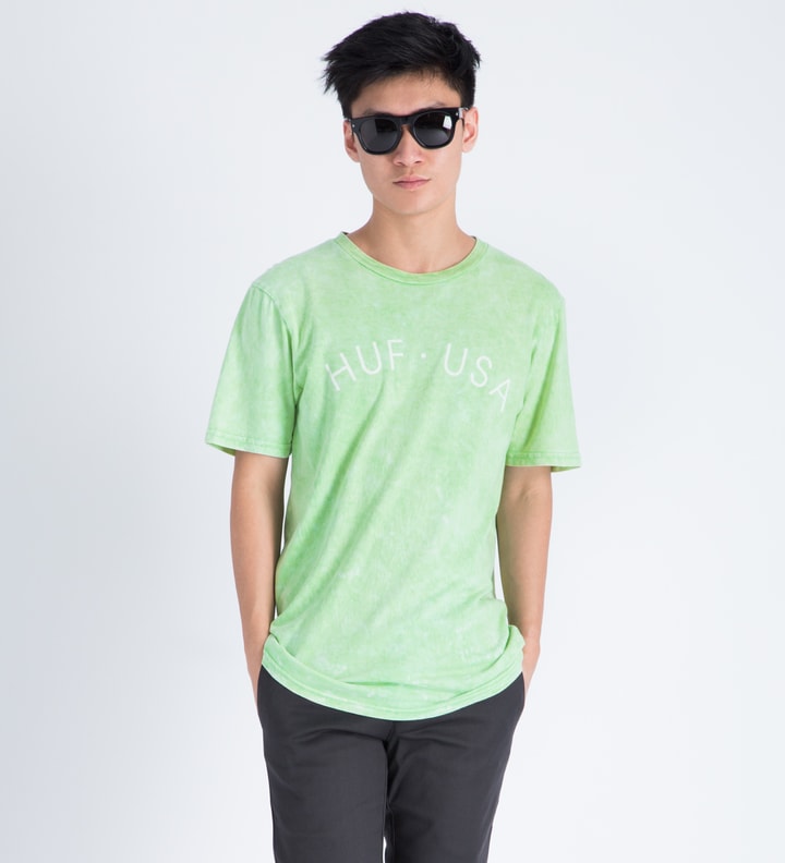 Light Green HUF USA Washed T-Shirt Placeholder Image