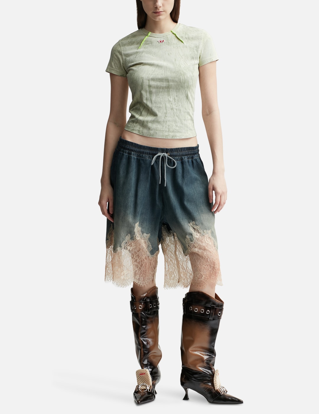 T-Uncutie-Long-N11 Marbled Jersey T-Shirt view 12