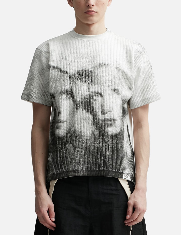 Shop Ader Error Twin Face Jersey T-shirt In White