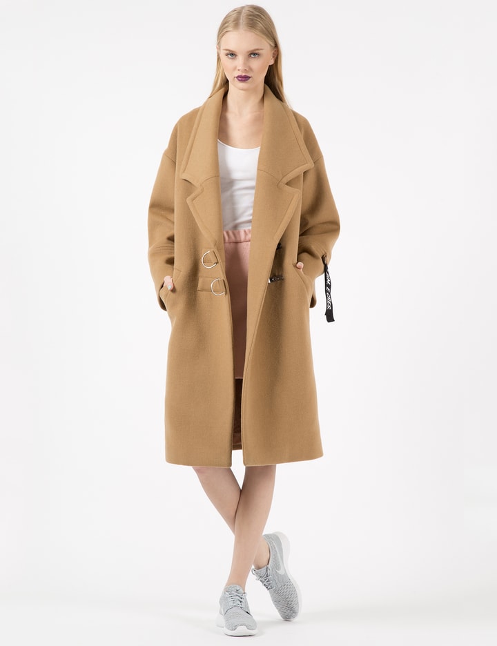 Camel Dim Oversize Unisex Coat Placeholder Image