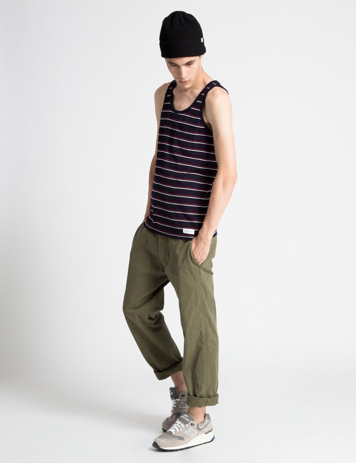 Saturdays Nyc Indigo Stripe Rosen Tank Top