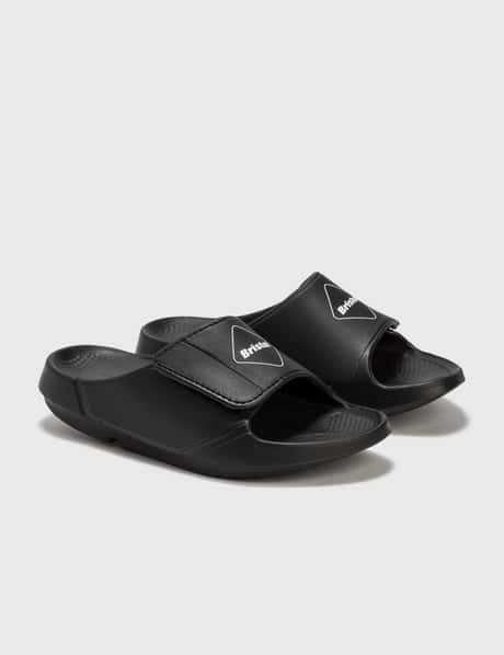 F.C. Real Bristol - OOFOS FCRB EMBLEM Sport Flex Slides | HBX  