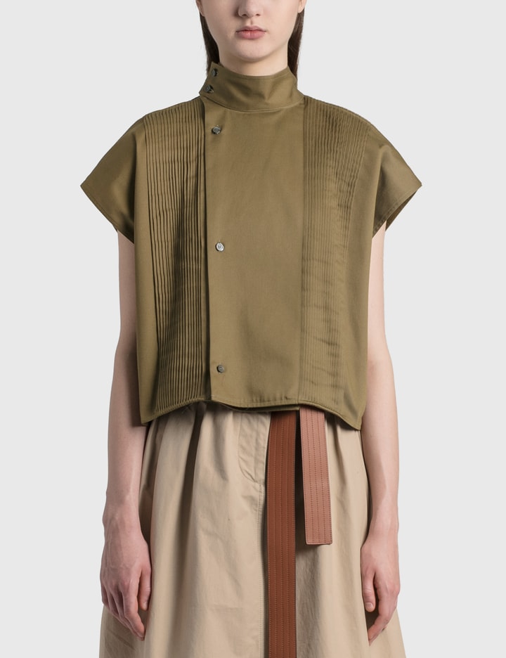 Cropped Pleated Blouse Placeholder Image