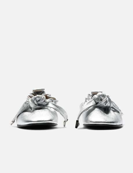 Silver Soft Leather Ballet view 7