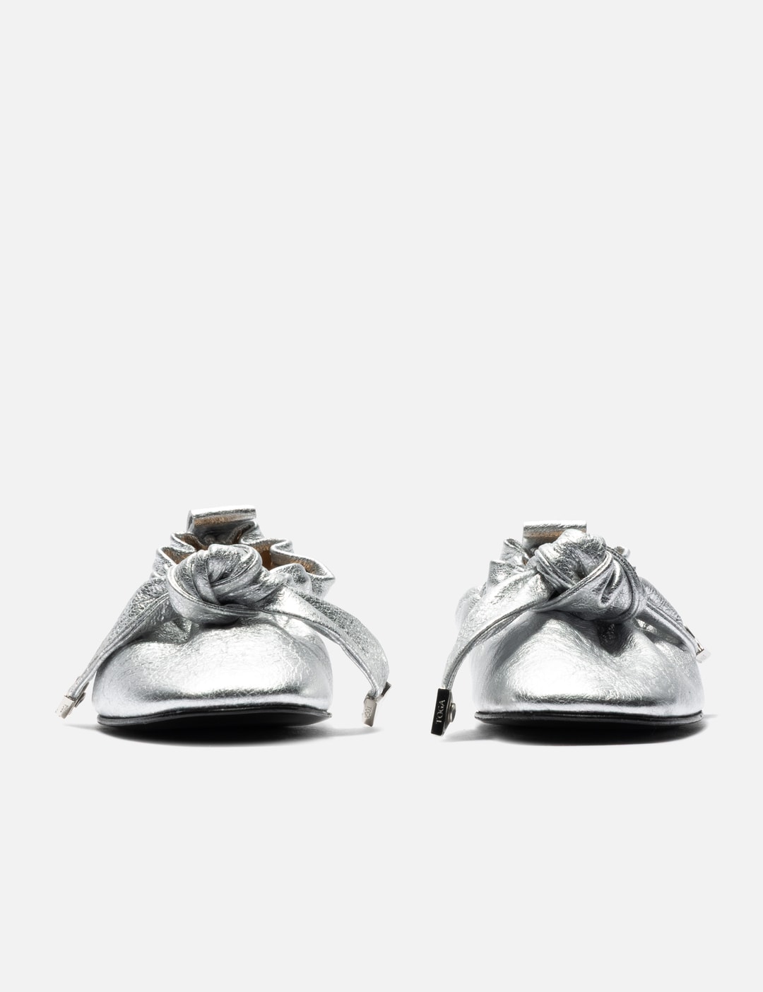 Silver Soft Leather Ballet view 8
