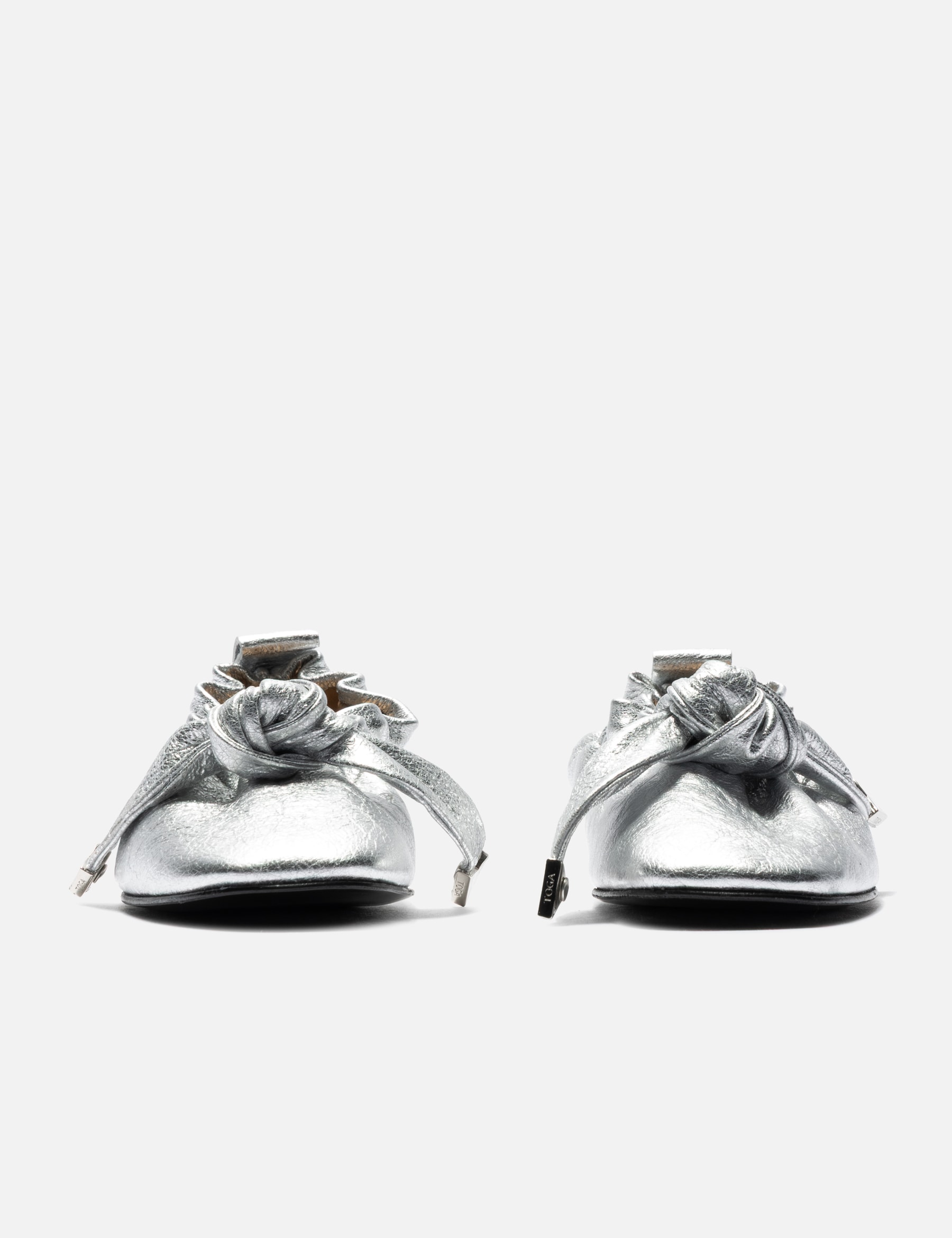 Silver Soft Leather Ballet view 14