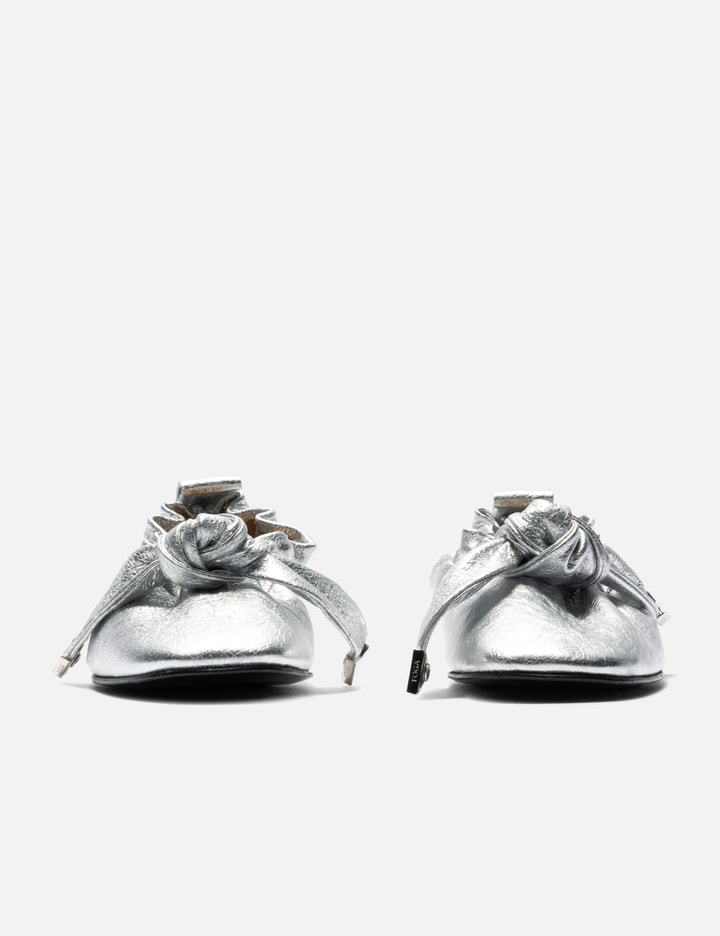 Toga Pulla Silver Soft Leather Ballet