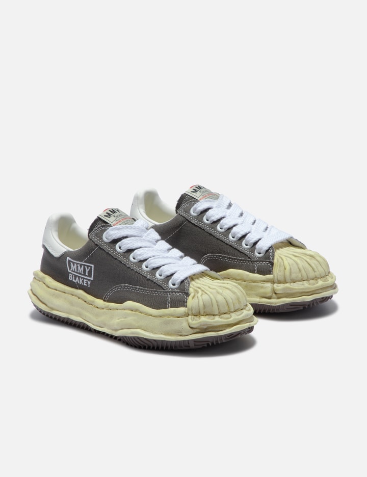 Miharayasuhiro Blakey Og Dyed Sole Canvas Low-top Sneaker In Grey