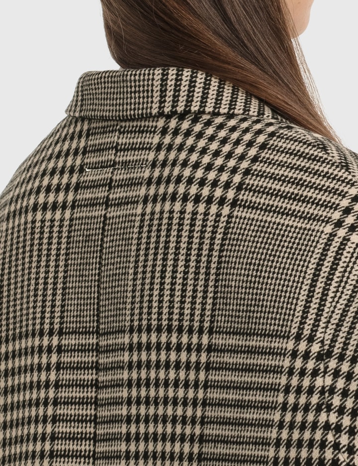 Circle Sleeveless Blazer In Shetland Check Wool Placeholder Image