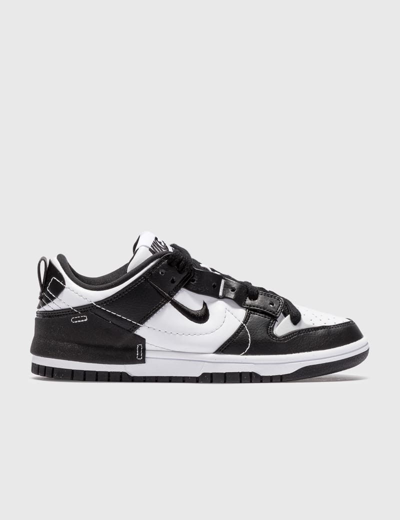 goat nike dunk low black and white