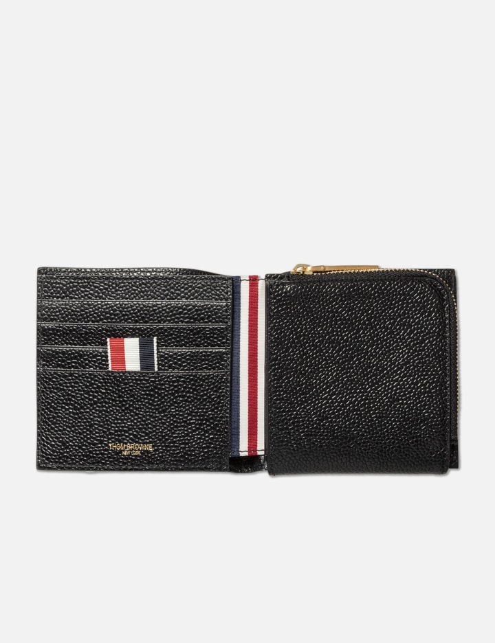 Shop Thom Browne Fold-out Coin Purse Billfold In Black