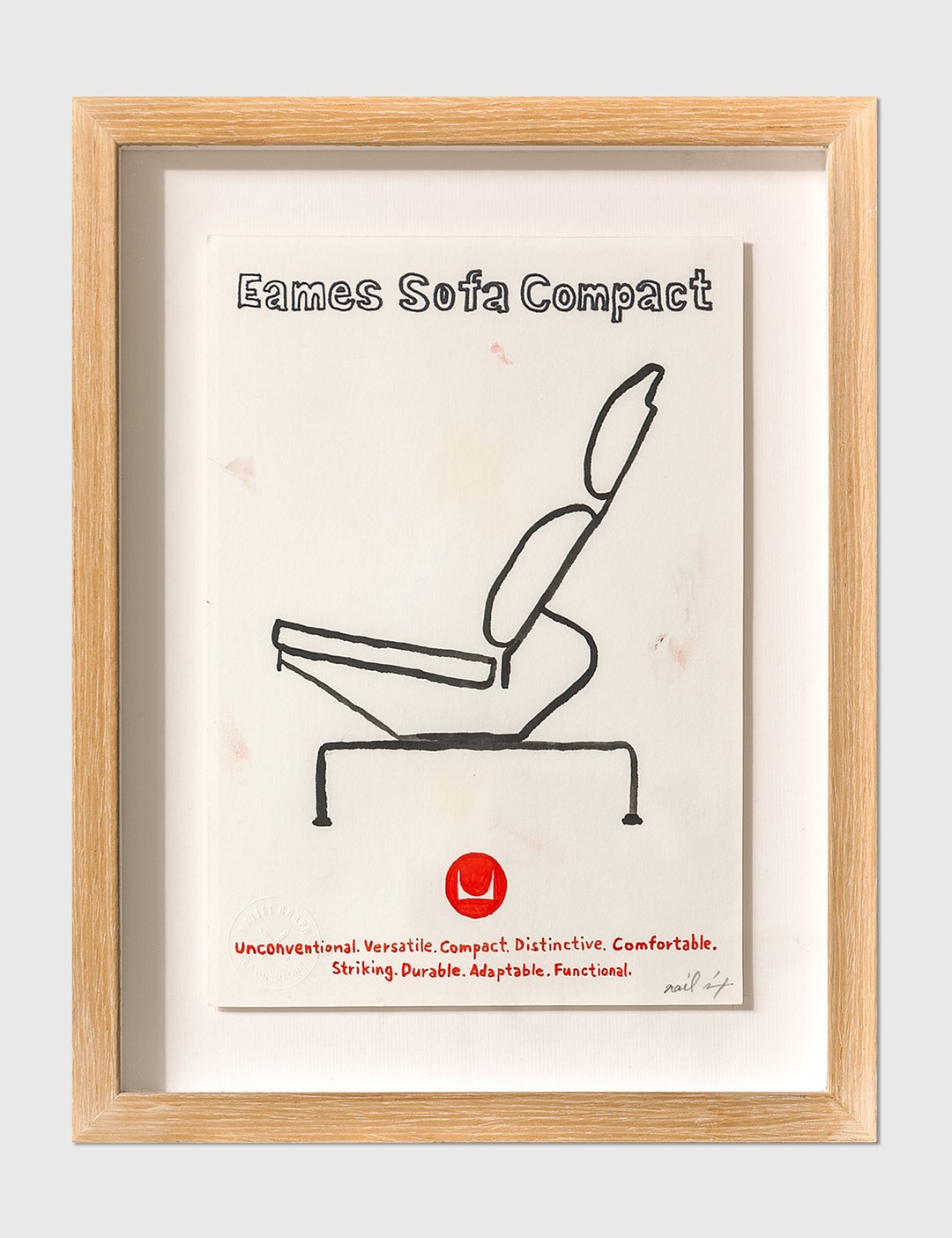 Naigel Graph Eames Sofa Compact art piece with frame Placeholder Image