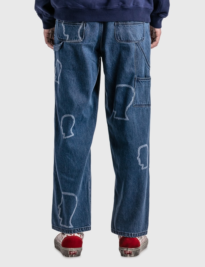 Logo Head Denim Double Knee Utility Pants Placeholder Image