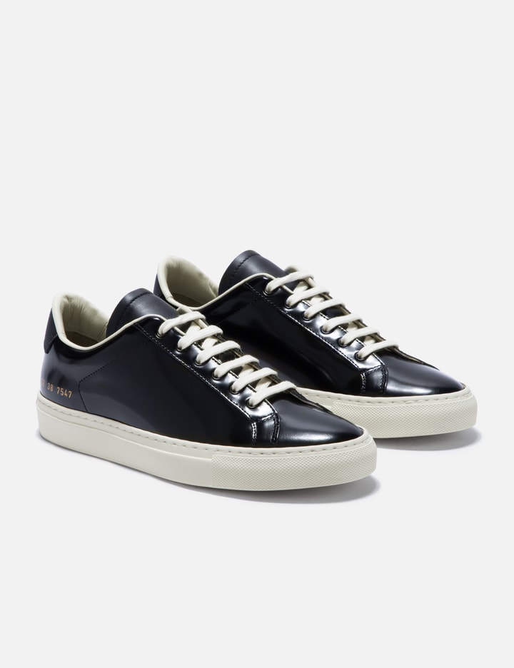 Common Projects Retro Gloss Sneakers In Black