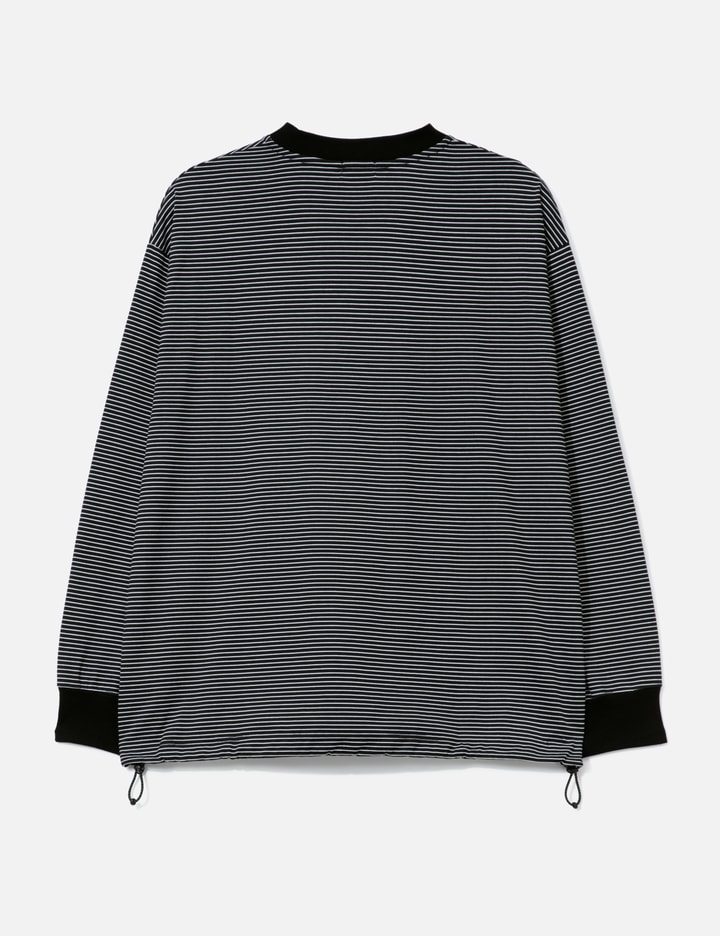 "C" Striped Long Sleeves T-Shirt With Drawstrings Placeholder Image