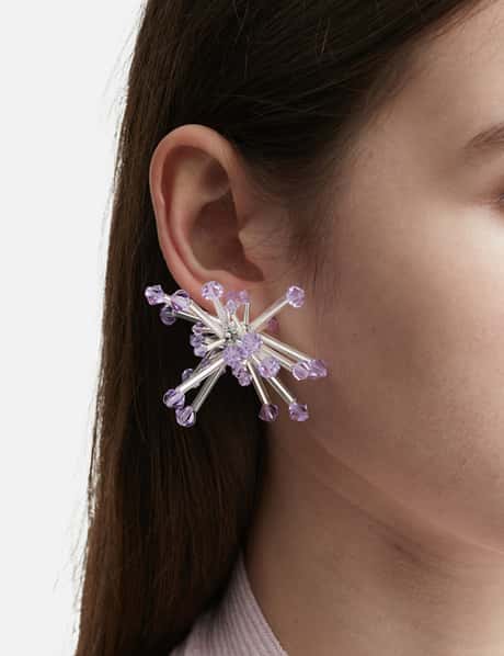 Allium Cepa Silver Minimus Earrings view 8