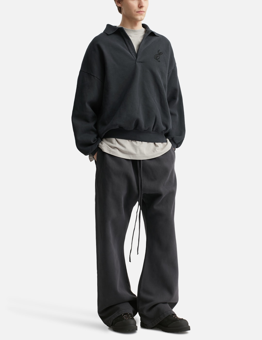 Embroidered Classic Polo Sweatshirt view 20