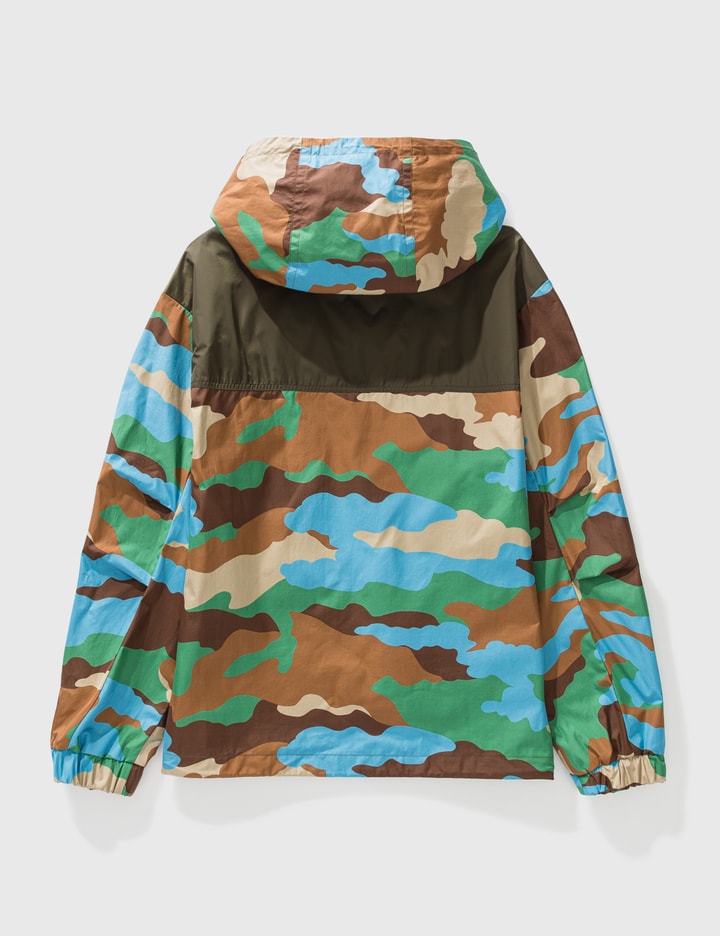 Moncler Men's Camouflage-Print Shell Hooded Jacket