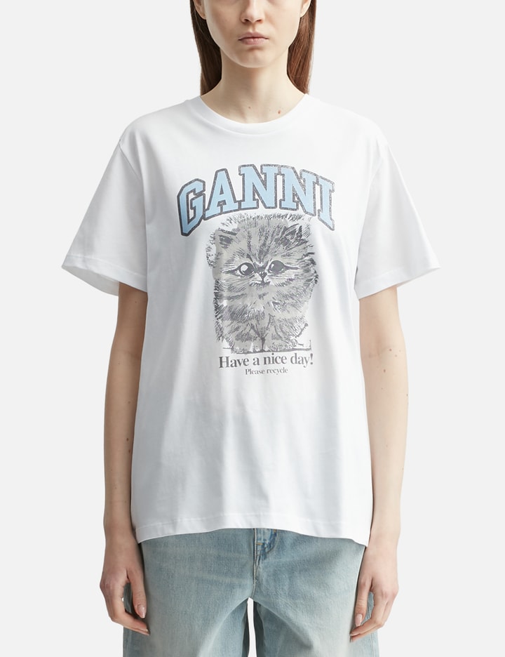 Ganni Basic Jersey Kitty Margot Relaxed T-shirt