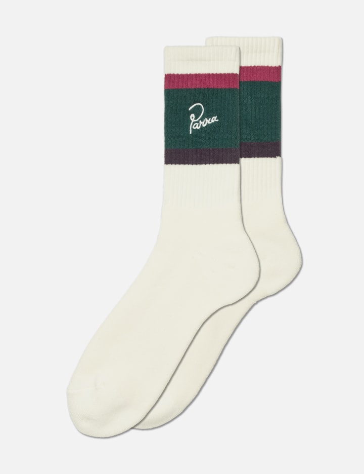 By Parra The Usual Crew Socks In White