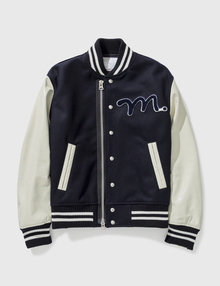 MADSAKI Wool Melton Varsity Jacket Placeholder Image