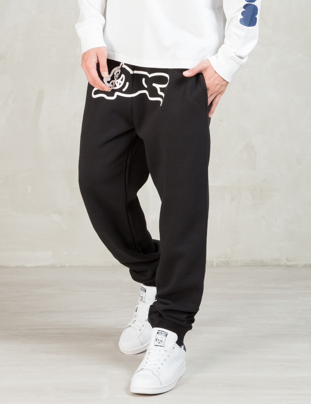 Icecream Black Running Dog Sweatpants HBX - Main Image