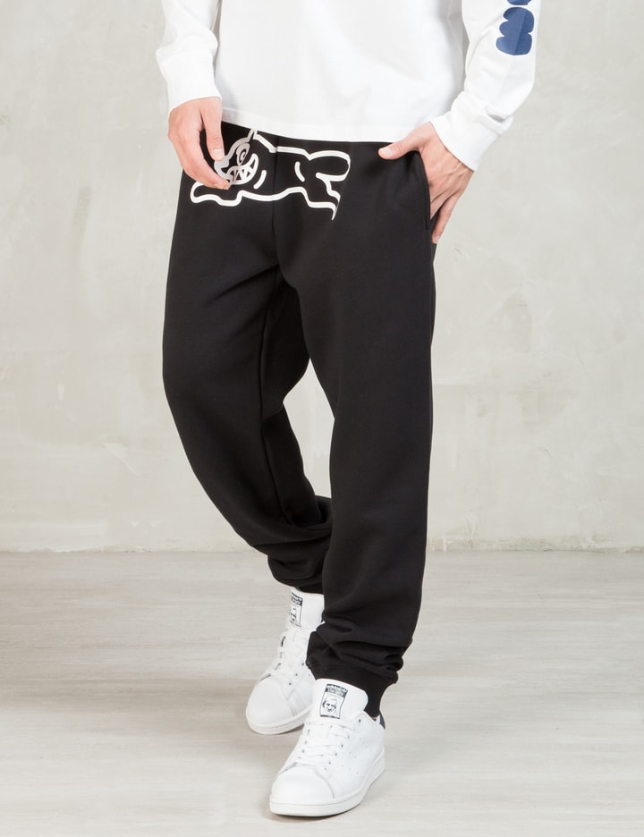 Black Running Dog Sweatpants Placeholder Image