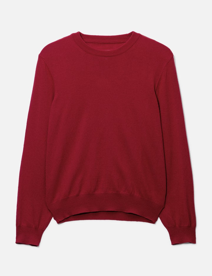 Maison Margiela Suede Elbow Knit Sweater Placeholder Image