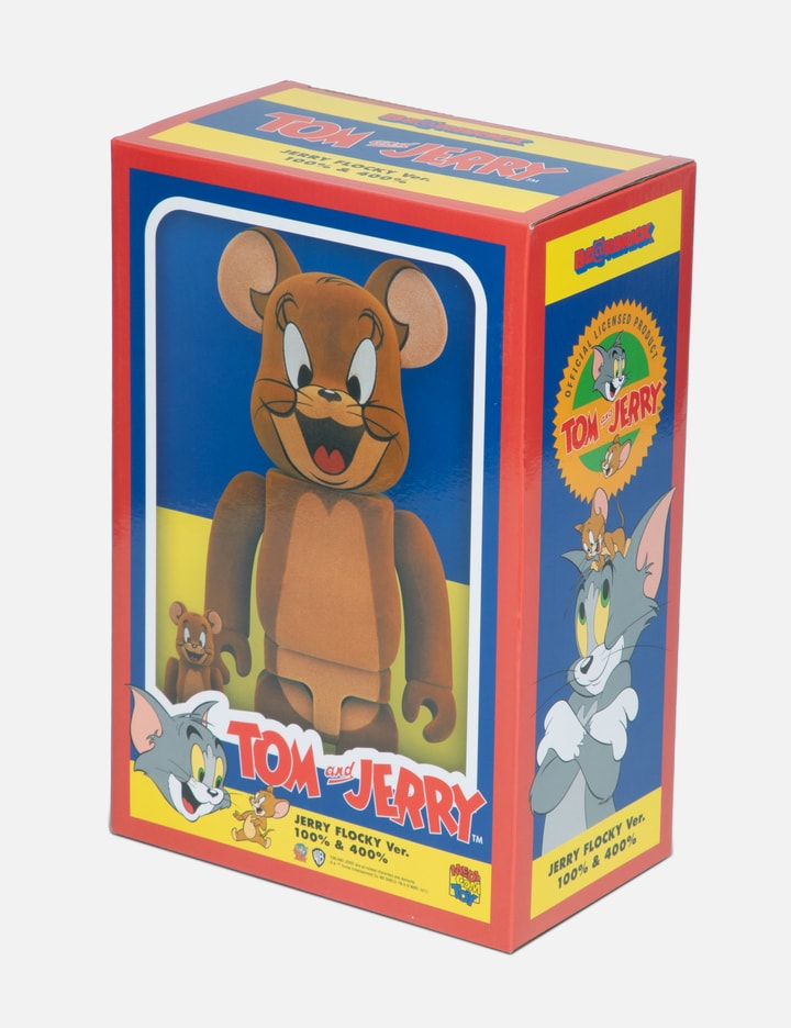 BE@RBRICK X Tom & Jerry Jerry Flocky Ver. 100% & 400% Placeholder Image