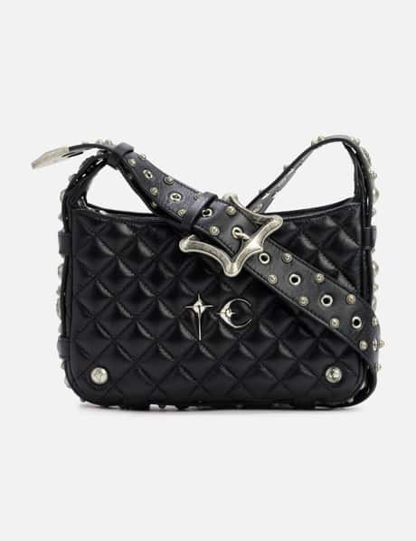 THUG CLUB Angels Quilted Belt Bag - 牛革キルティングと着脱式 