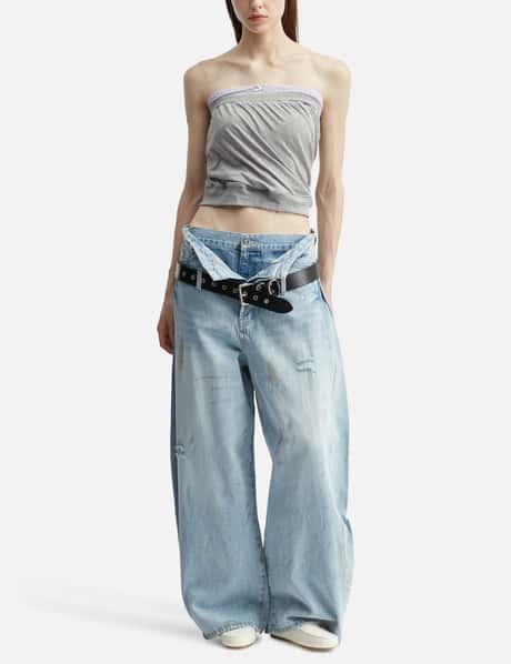 Layered Sparkle Denim Pants view 14